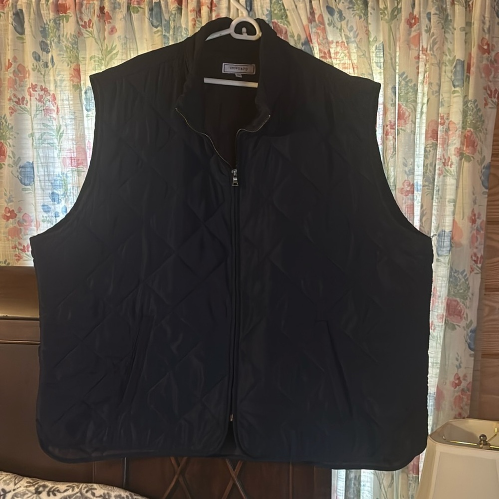Crown and Ivy quilter zip vest Men’s 3x NWOT